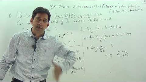 JEE -MAIN 2018 online Exam 15-April-paper solution afternoon slot-1 | JEE solved Paper previous year