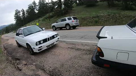 BMW E30 M20 Stroker & BMW E28 M30 Turbo Pulls and Cruising Colorado Mountain Roads!!