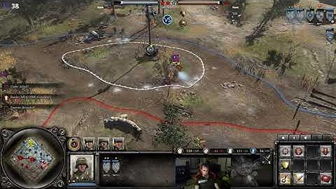 CoH2 2v2 Troyd (OST) & Tarnation (OKW) vs shadios ARG (USF) & Pantherfame (UKF)