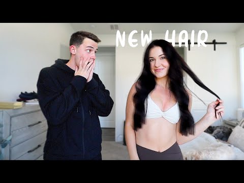 REVEALING MY NEW HAIR!! *I WENT BLACK*