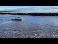 Brunswick heads river x Charter boat on big swell