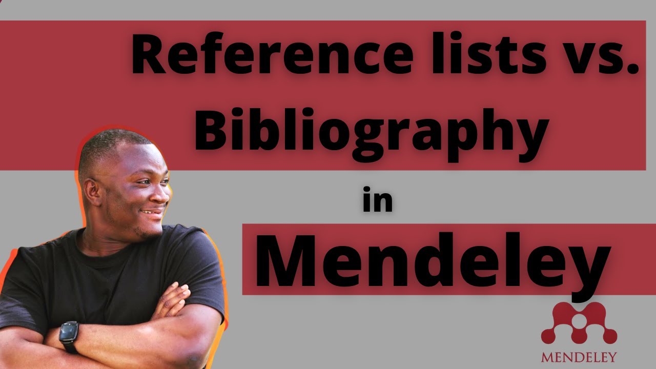 Difference Between Reference List  Bibliography || How To Generate Bibliography Lists In Mendeley