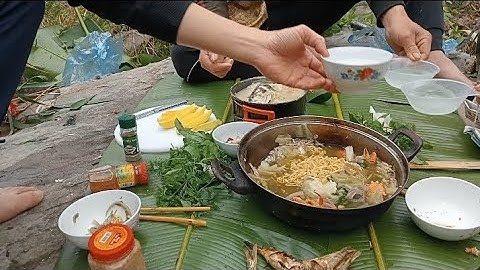 đi bắt cá Suối mùa đông