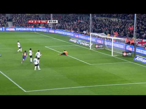 FC Barcelona vs Valencia 3-0 Messi all goals (14/03/10) HQ by mikid