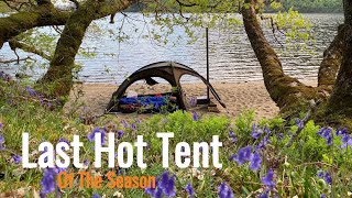 Solo Wild Camping Scotland, Last Hot Tent Of The Season ! Pomoly Leo 2 & Traveller 3