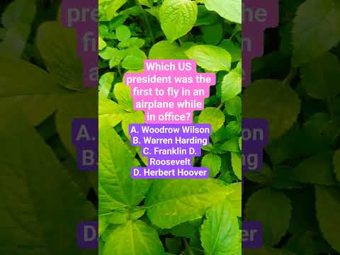 Which US president was the first to fly in an airplane while in office?