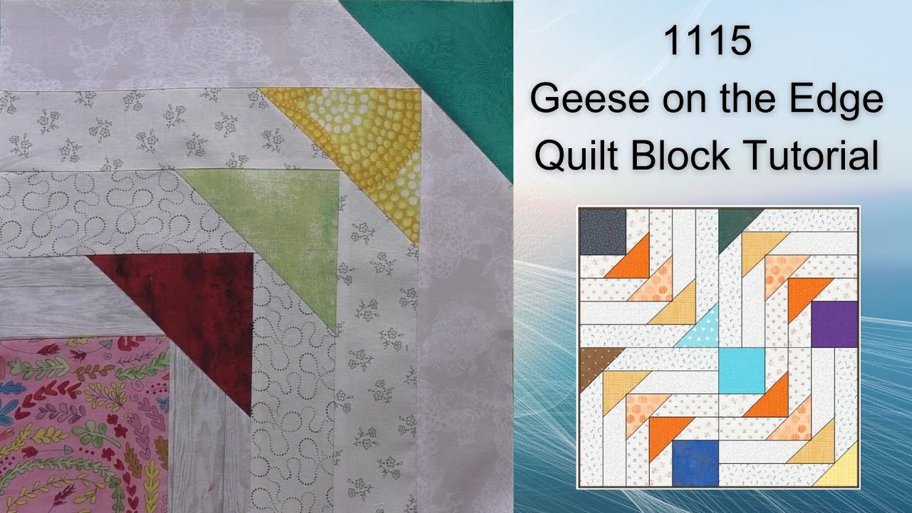 1115 Geese on the Edge Free Quilt Block Tutorial | Block of the Day 2023 | AccuQuilt | Rotary Cut