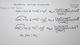 Anali̇ti̇k Ki̇myakarmaşık Asitbaz Sistemleripoliprotik Asitler Ve Bazlar-Fosforik Asit