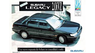 Subaru Legacy VZ 2.0L Brochure 1992.