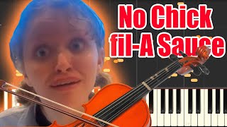 No Chick fil-A Sauce but it's Violin MIDI (Auditory Illusion) | No Chick fil-A Sauce Violin sound