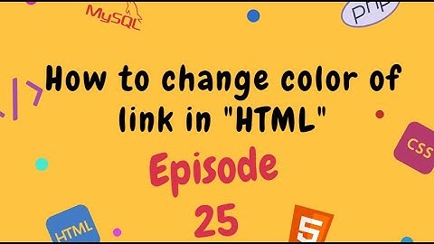 How to Change Link Color🔥in HTML (Hindi) | Changing Hyperlink Color | Customizing links color [2020]