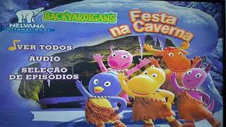 Opening e menu do DVD "Festa na Caverna" (Backyardigans)