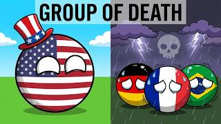 The Group of Death?!💀 World Cup 2026 Draw Reactions🤯 | Countryballs⚽️