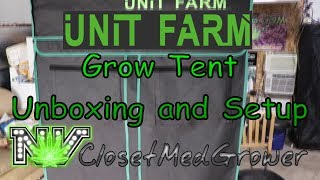UnitFarm.com 3x3 Grow Tent Unboxing, Setup, and Discount Code