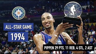 Throwback NBA All-Star Game 1994. East vs West - Full Game Highlights HD screenshot 5