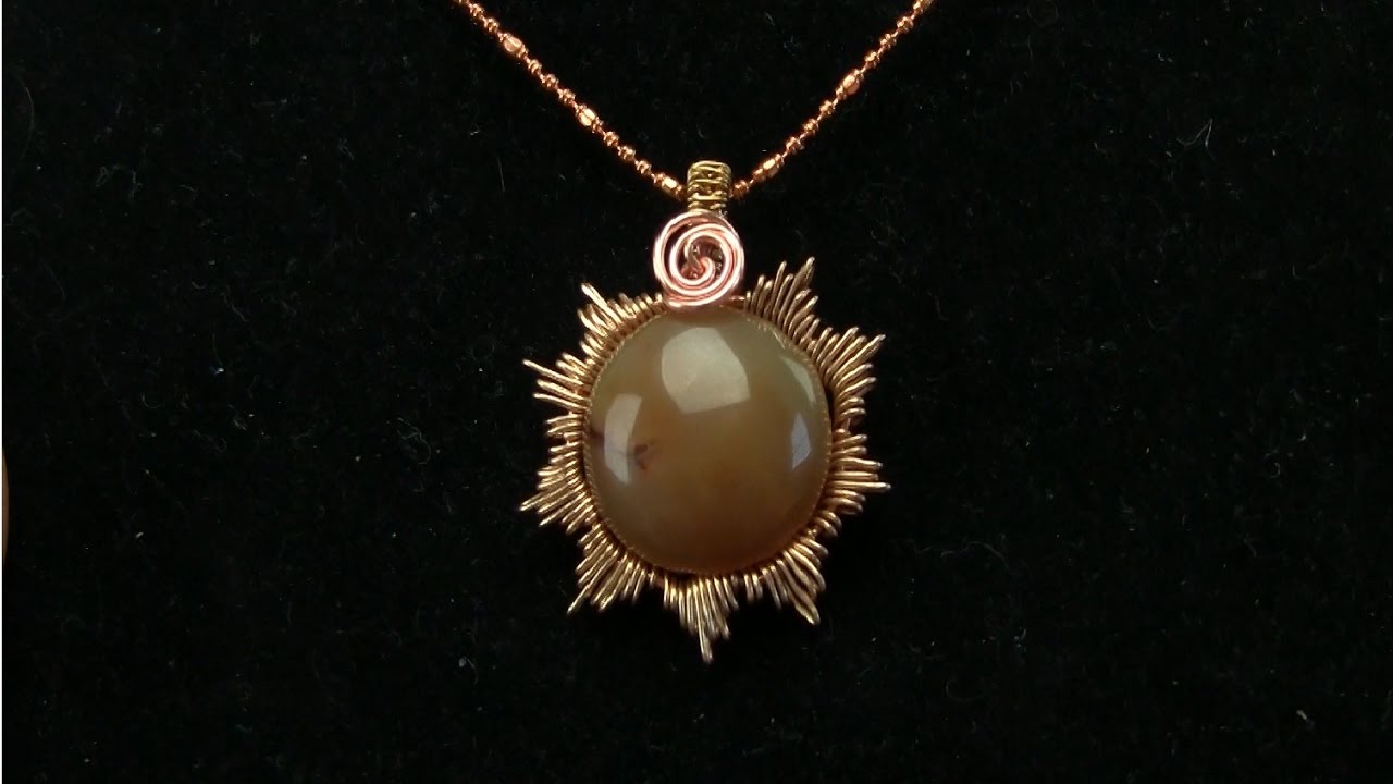 Sun/Snowflake Grooved Cabochon Wire 