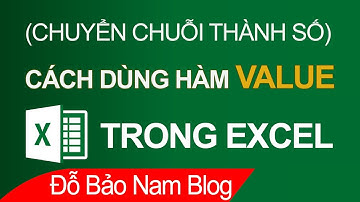 Cách dùng hàm VALUE trong Excel - Hàm chuyển chuỗi thành số trong Excel