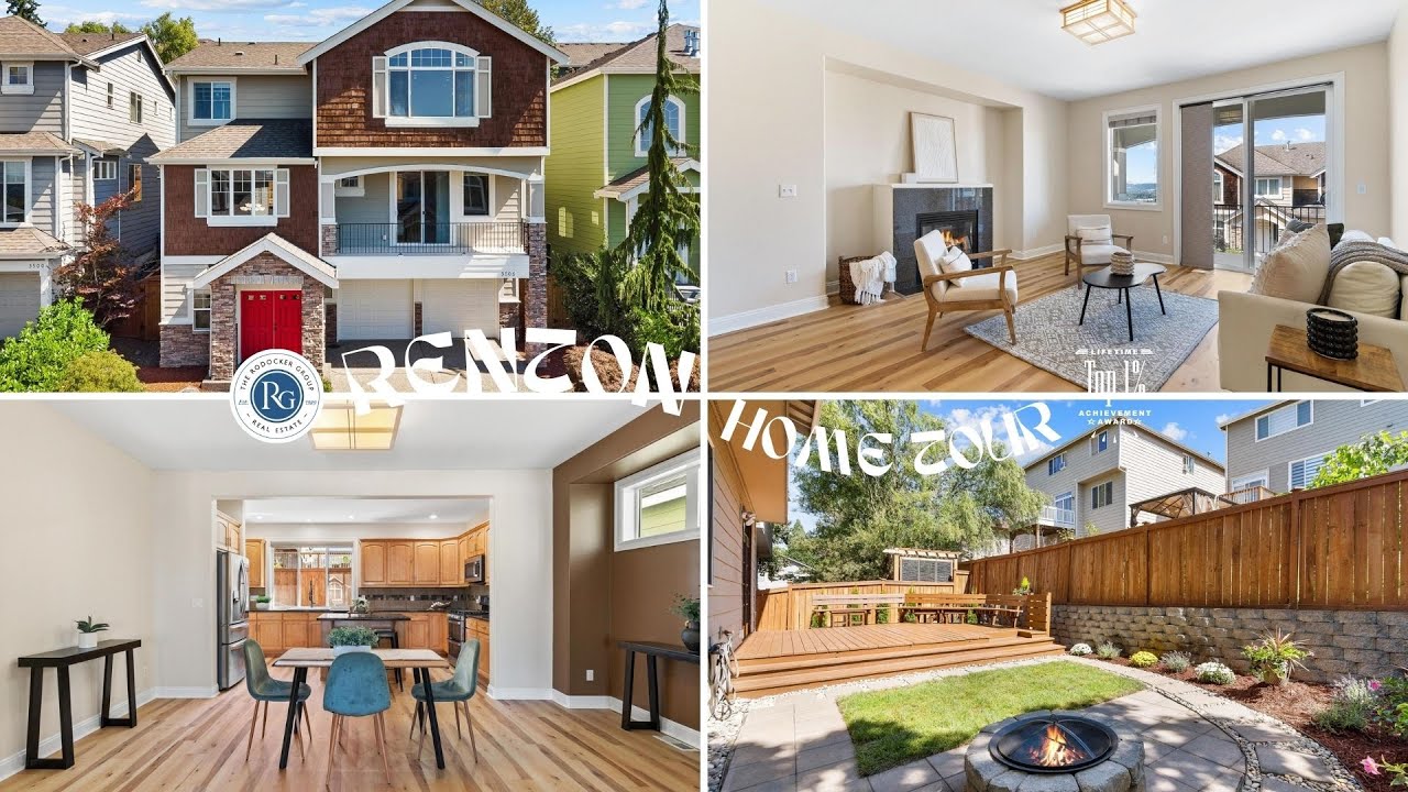 Stunning Renton Home Tour | Dual Primary Suites, Gourmet Kitchen & 4-Car Garage