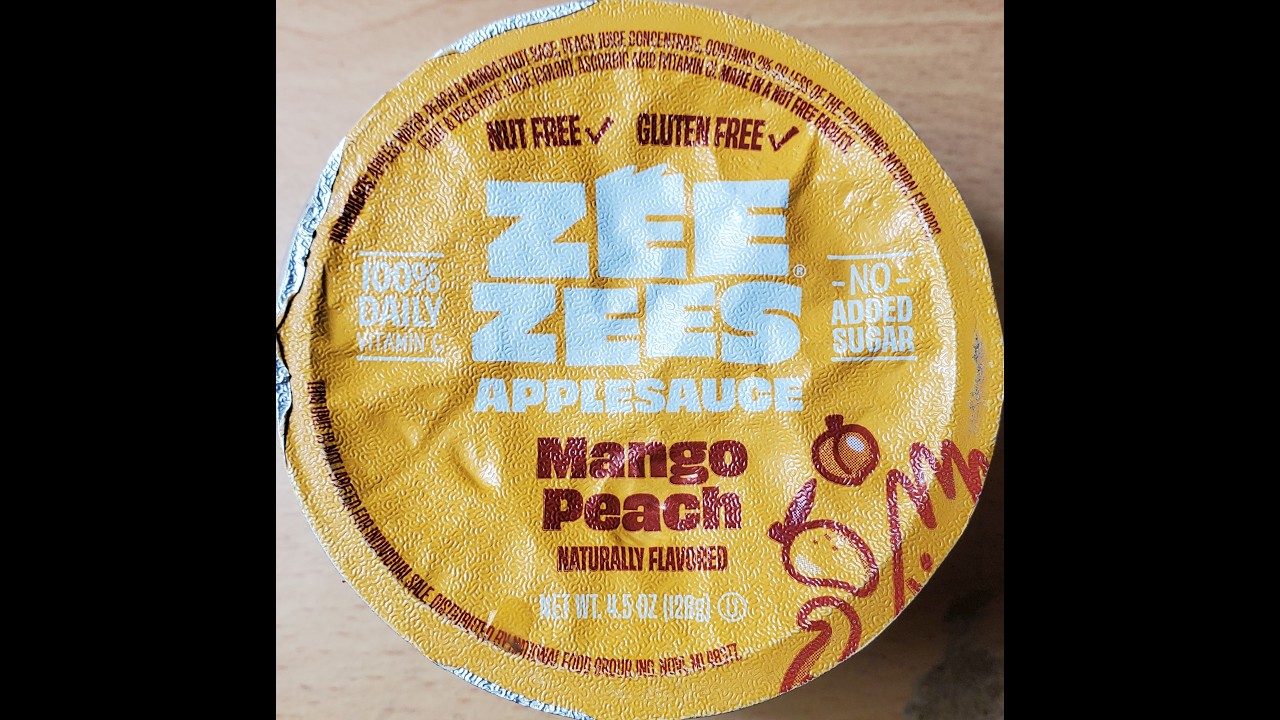 Zee Zees Mango Peach Applesauce Review - YouTube