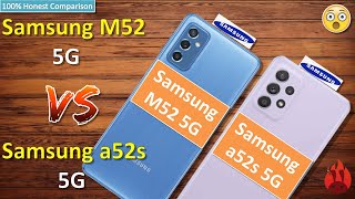 Samsung Galaxy M52 5G v/s Samsung a52s 5G || Detailed-Comparison, Antutu, camera etc Winner is?