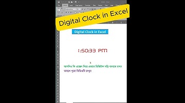 Digital Clock in Excel