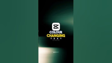 Colour Changing Text Tutorial 💀🔥 | Capcut Tutorial 🗿 #shorts #tutorial