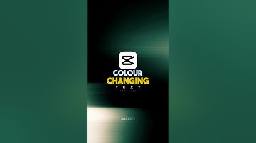 Colour Changing Text Tutorial 💀🔥 | Capcut Tutorial 🗿 #shorts #tutorial