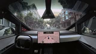 Raw 1x: Tesla Self-Driving 14.3.1 Drives my Cybertruck to the Panhandle in San Francisco