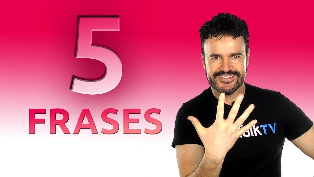 Aprende estas 5 frases clave para tu inglés / inglés americano / 2019
