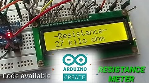 How to make a Resistance Meter using ARDUINO and 16x2 LCD | No module required | Easy steps