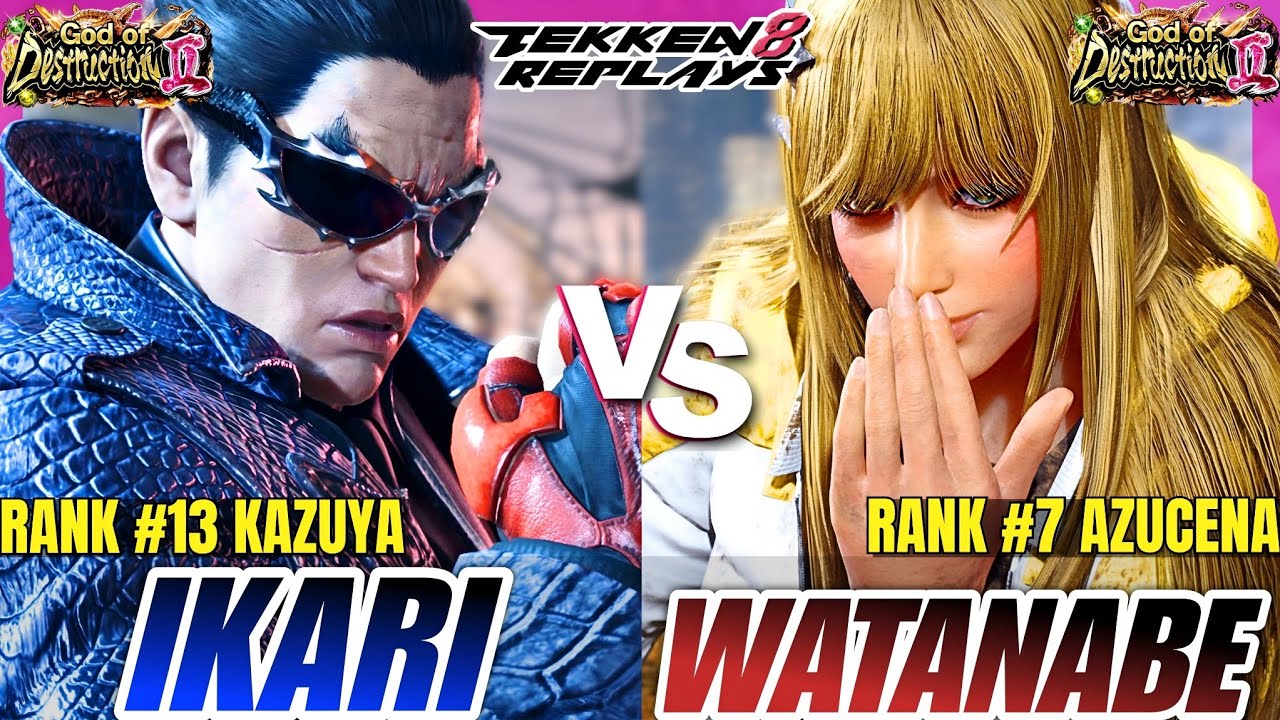 Tekken 8 - Ikari (Kazuya) vs Watanabe (Azucena) - Epic Ranked Match