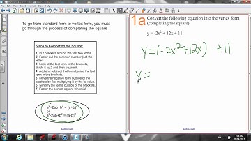 6.1 completing the square (a little bit of explanation and 1 example)