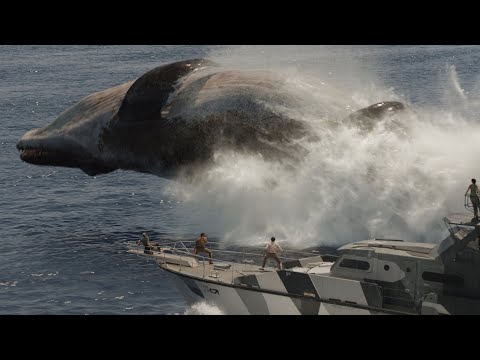 映画 ジュラシック ワールド 復活の大地 本編映像 モササウルスとの海上戦 8月8日 金 全国ロードショー