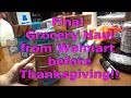 Final Grocery Haul From Walmart Before Thanksgiving  $209.00 Roaster, Red Truck, Tablecloth, Plates