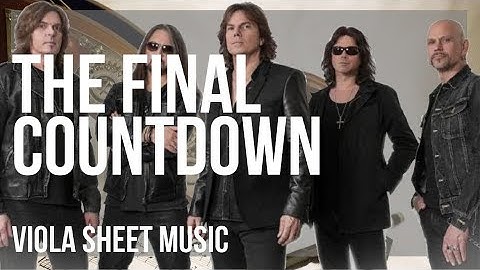 Viola Sheet Music: How to play The Final Countdown by Europe