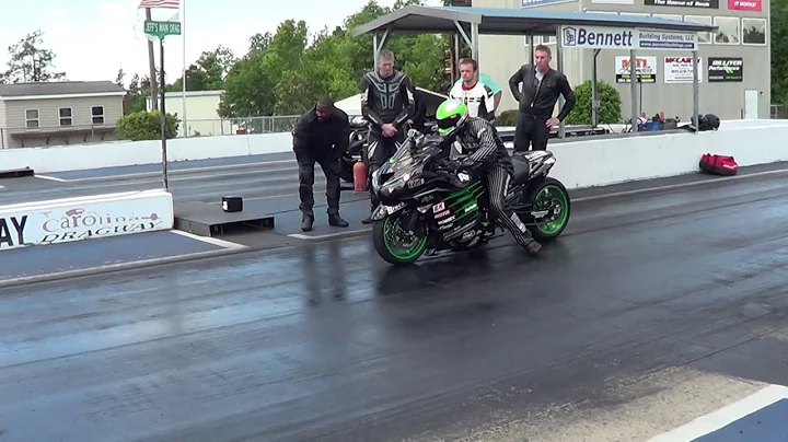 Rickey Gadson's drag racing school demonstrating 1...