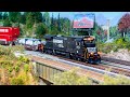 HO Scale Norfolk Southern Model Train with NS GE C40 9 / BNSF GE C44 9W / CN GE Tier 4 GEVO