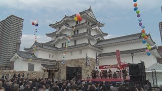 復元の「尼崎城」記念式典 兵庫、観光名所に期待