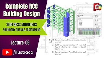 Apply Stiffness Modifiers in MIDAS Gen 2025 | Lec-09 | ilustraca | Sandip Deb