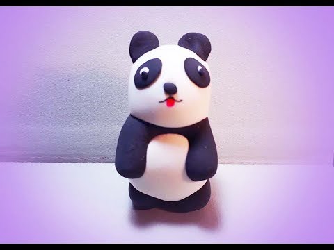 Oso panda con Foamy Moldeable / Modeling Panda Bear - YouTube