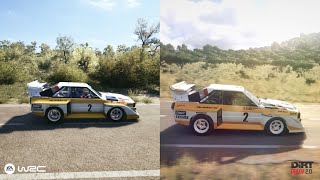 EA Sports WRC vs Dirt Rally 2.0 comparison