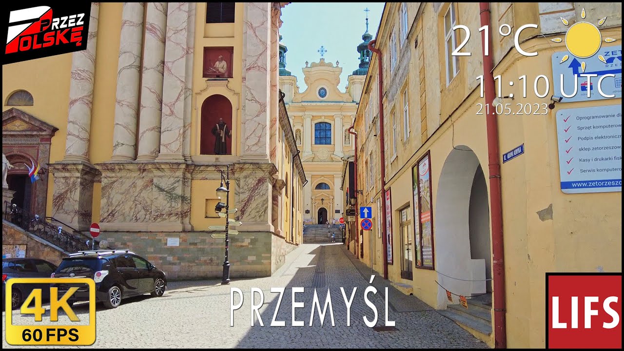 4k POLAND🚶🏽‍♂️#WALK ~ PRZEMYŚL ~ PKP 🪪 STARE MIASTO ~ 60fps #PrzezPolskę