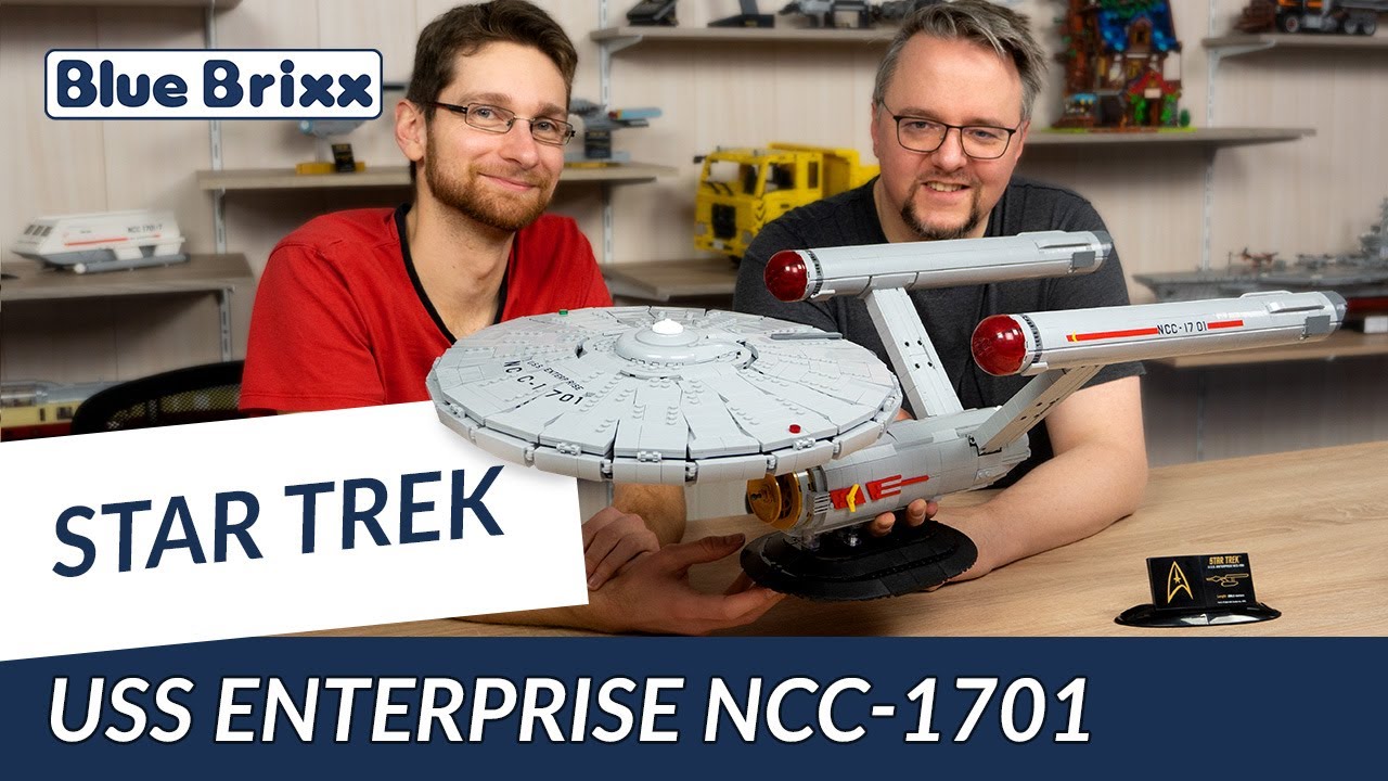 BlueBrixx Star Trek USS Enterprise NCC-1701 – Kit Modèle 525 Pièces Pour Adultes, Compatible Avec Blocs De Marques Connues