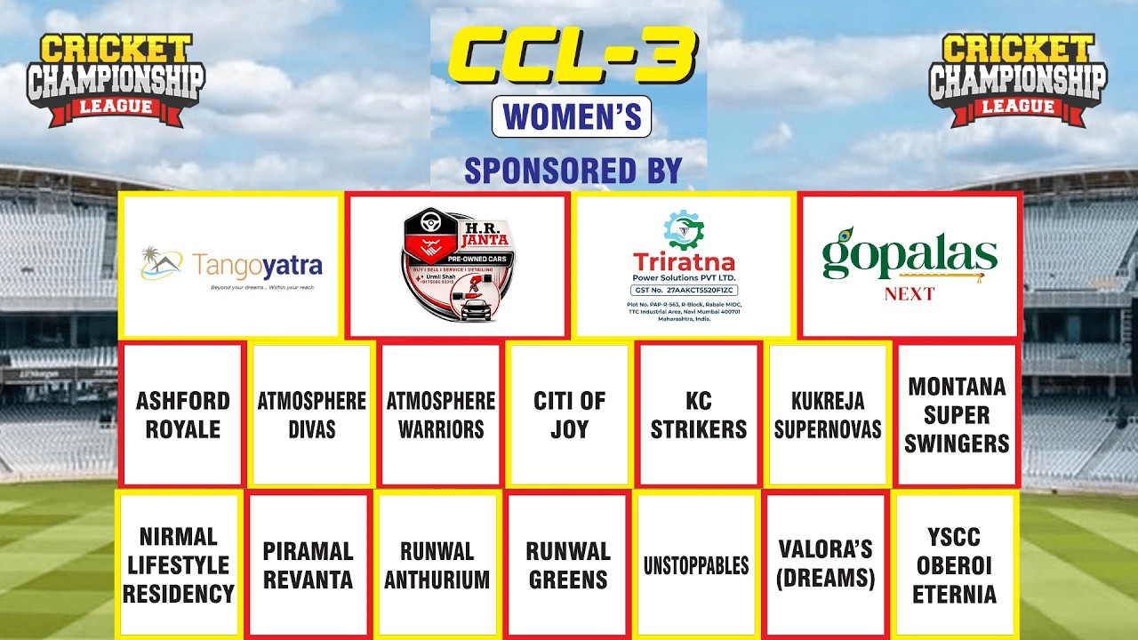 CRICKET CHAMPIONSHIP LEAGUE - 3 | WOMENS