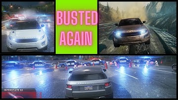 4K || NFS-Most Wanted || POLICE CHASE-MAX HEAT LEVEL || RANGE ROVER EVOQUE Vs COPS || BUSTED AGAIN
