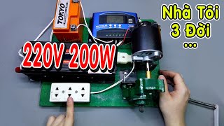 How to make 220v 200w DC generator