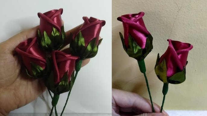 How to Make a Ribbon Rose  Craft Techniques 