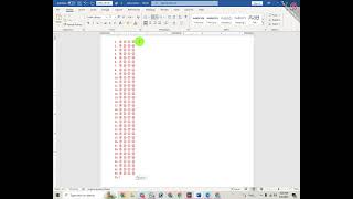 MS Word এ OMR বানানোর নিয়ম।