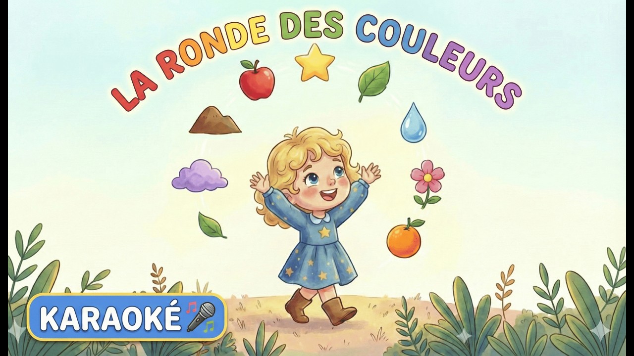 La ronde des couleurs 🌈 Karaoké | Comptine pour enfants | Comptines du Petit Roi