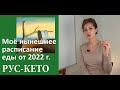 Моё нынешнее расписание еды от 2022 г. на кето | Более 4-х лет на кето